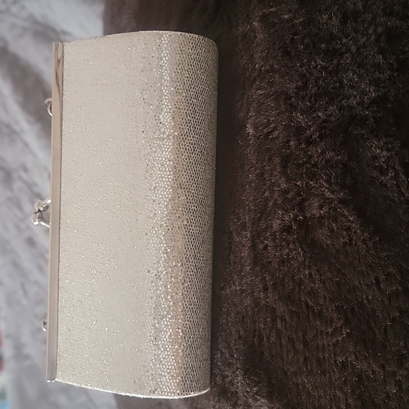 Handbags - Silver Sparkly Clutch